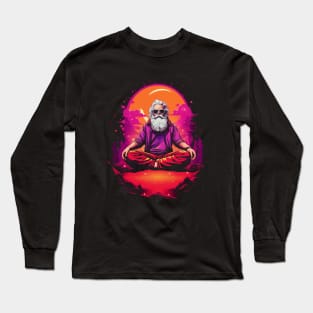 Meditating Santa Claus Long Sleeve T-Shirt